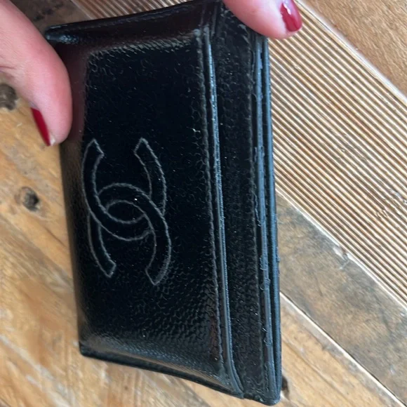 Authentic CHANEL card holder with original box, pouch and cards - Picture 3 of 13